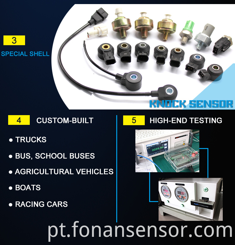 Sensor de detonação por knock de ignição para Audi TT 030905377C